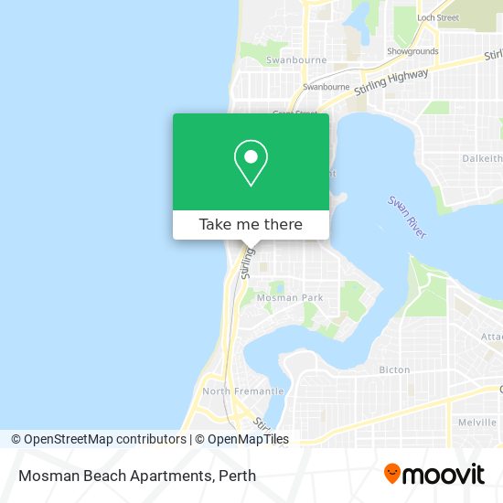 Mapa Mosman Beach Apartments