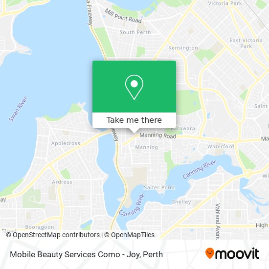 Mobile Beauty Services Como - Joy map