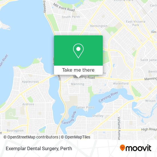 Exemplar Dental Surgery map