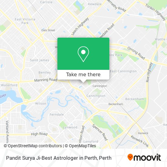 Pandit Surya Ji-Best Astrologer in Perth map