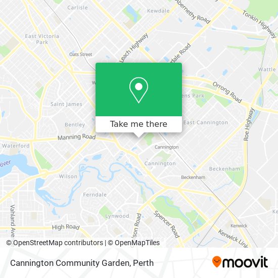 Cannington Community Garden map