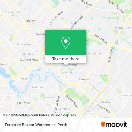 Furniture Bazaar Warehouse map