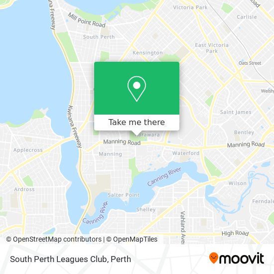 South Perth Leagues Club map