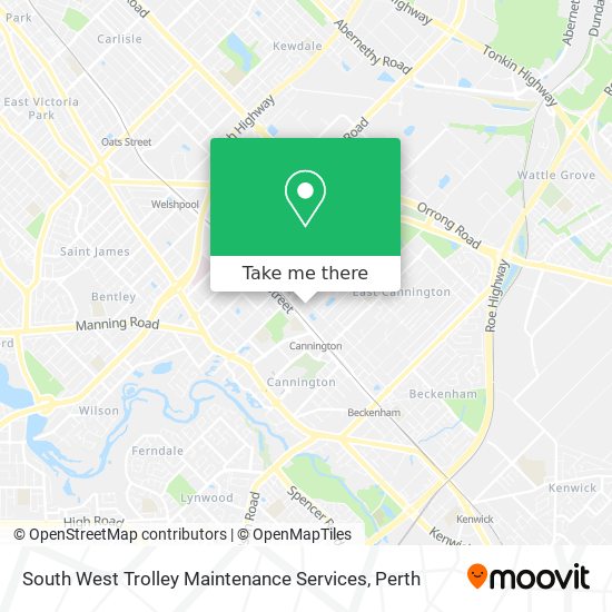 South West Trolley Maintenance Services map