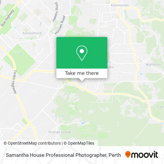 Samantha House Professional Photographer map