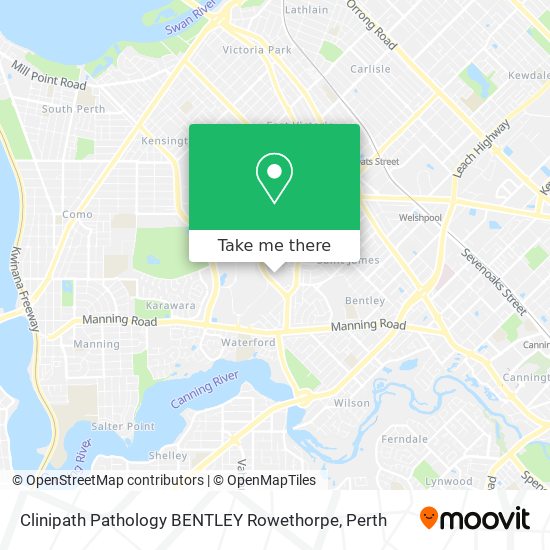 Clinipath Pathology BENTLEY Rowethorpe map