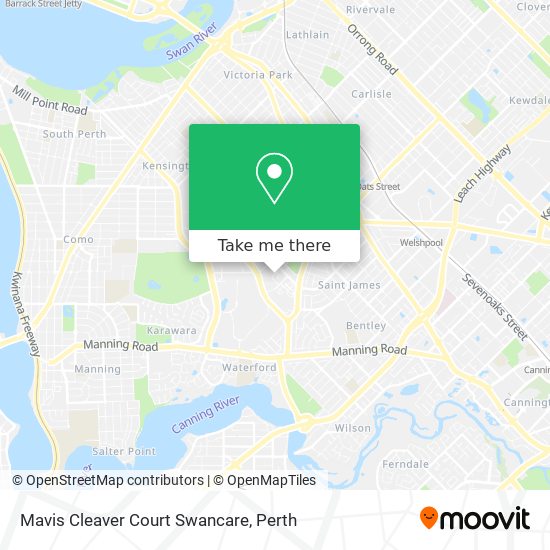 Mavis Cleaver Court Swancare map
