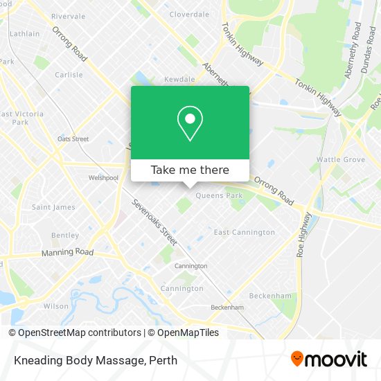 Kneading Body Massage map