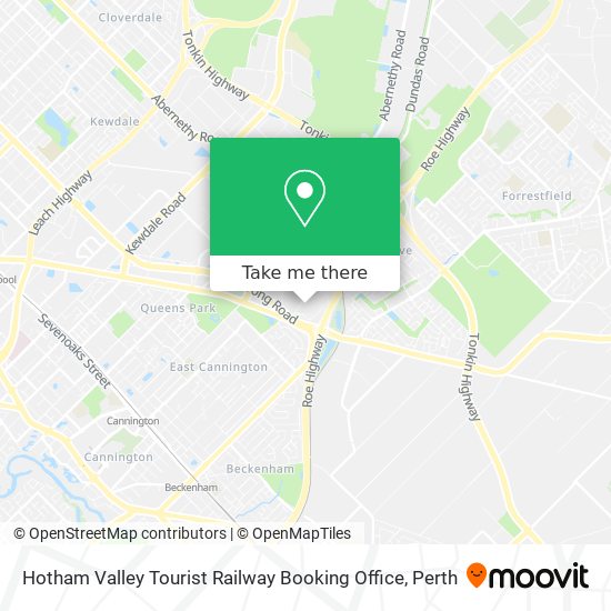Hotham Valley Tourist Railway Booking Office map