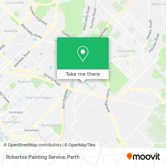 Robertos Painting Service map