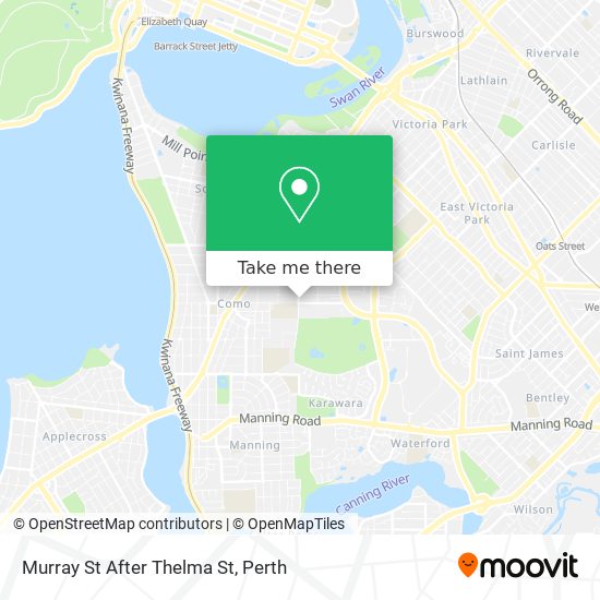 Murray St After Thelma St map