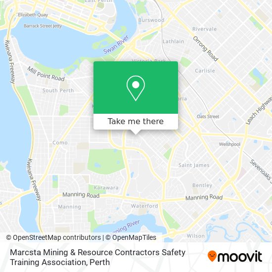 Marcsta Mining & Resource Contractors Safety Training Association map