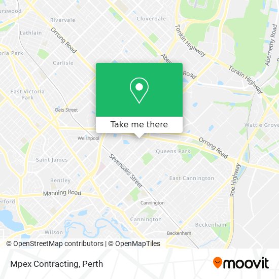Mpex Contracting map