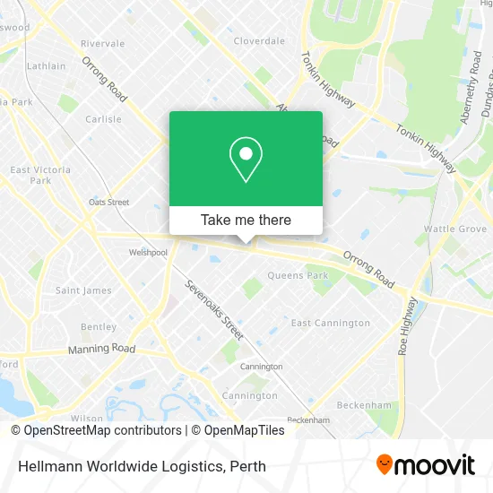Mapa Hellmann Worldwide Logistics