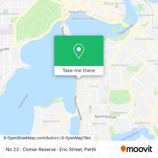 No 23 - Comer Reserve - Eric Street map