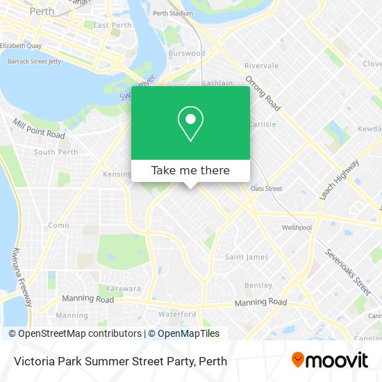Victoria Park Summer Street Party map