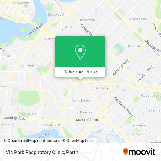 Vic Park Respiratory Clinic map