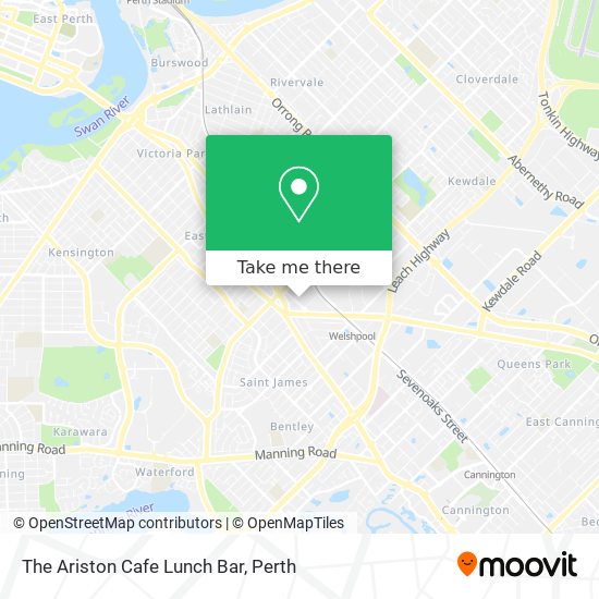 The Ariston Cafe Lunch Bar map