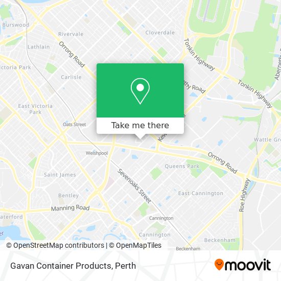 Gavan Container Products map