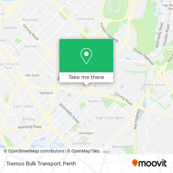 Tremco Bulk Transport map