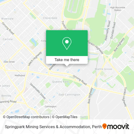 Mapa Springpark Mining Services & Accommodation