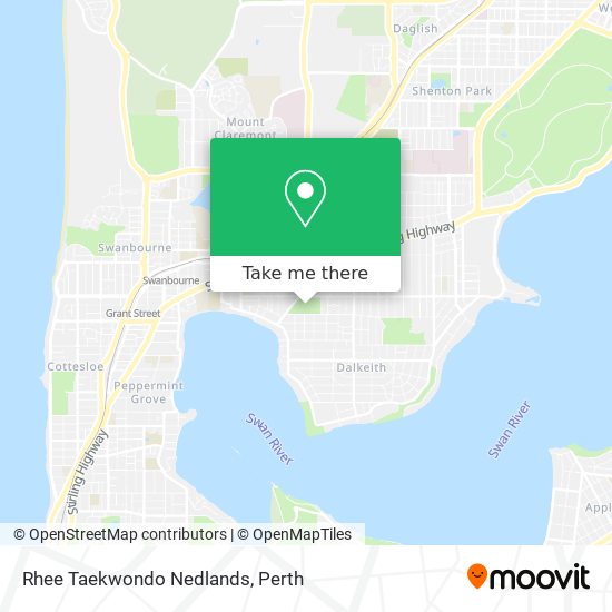 Rhee Taekwondo Nedlands map