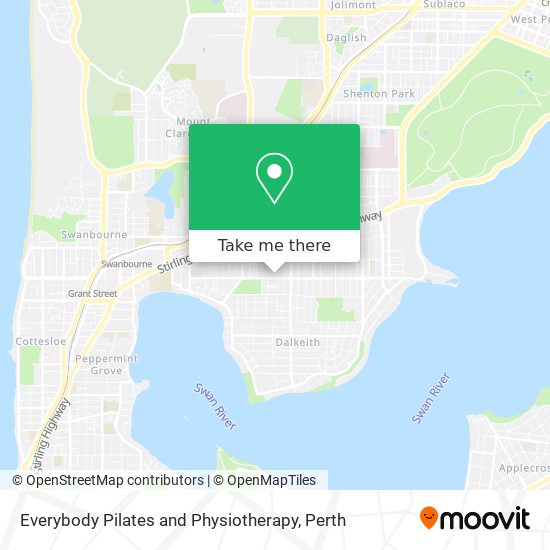 Everybody Pilates and Physiotherapy map