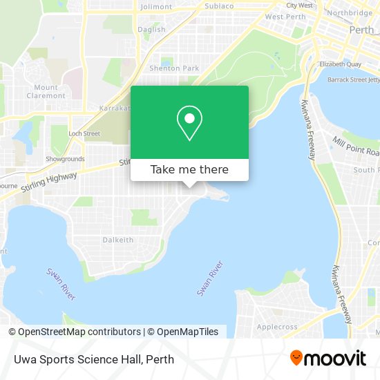 Mapa Uwa Sports Science Hall