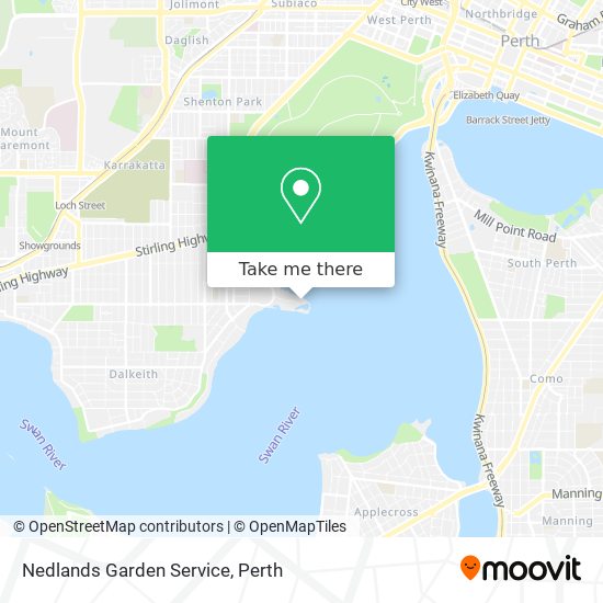 Mapa Nedlands Garden Service