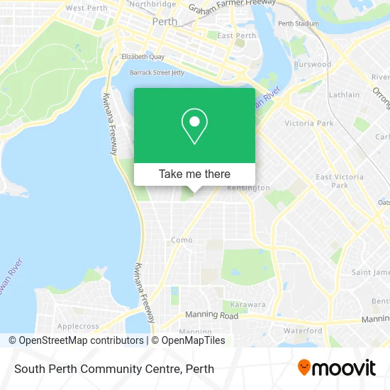 Mapa South Perth Community Centre