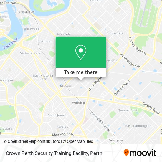 Crown Perth Security Training Facility map