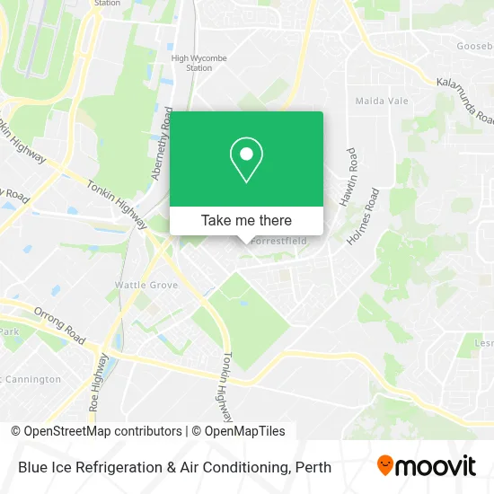 Mapa Blue Ice Refrigeration & Air Conditioning