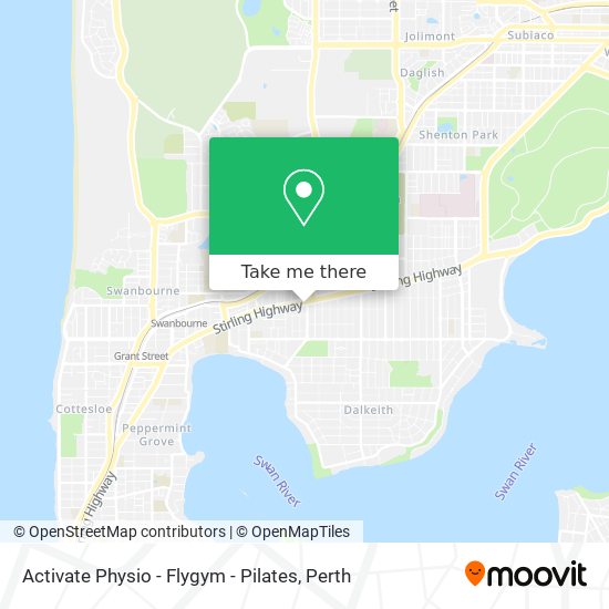 Activate Physio - Flygym - Pilates map