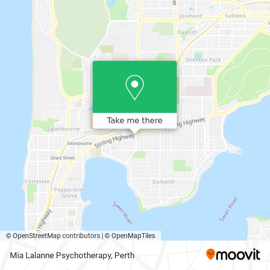 Mia Lalanne Psychotherapy map