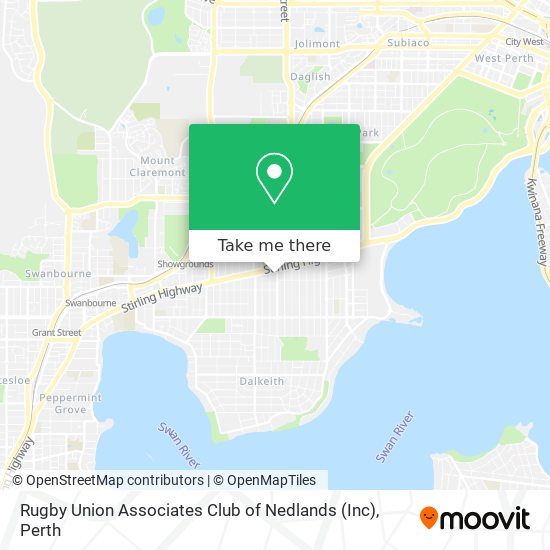 Mapa Rugby Union Associates Club of Nedlands (Inc)