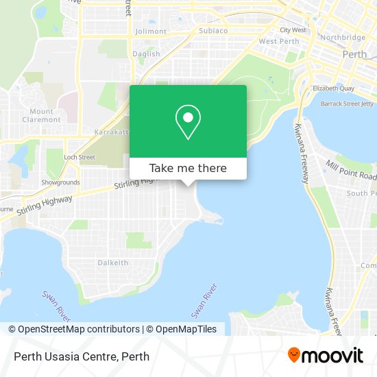 Perth Usasia Centre map