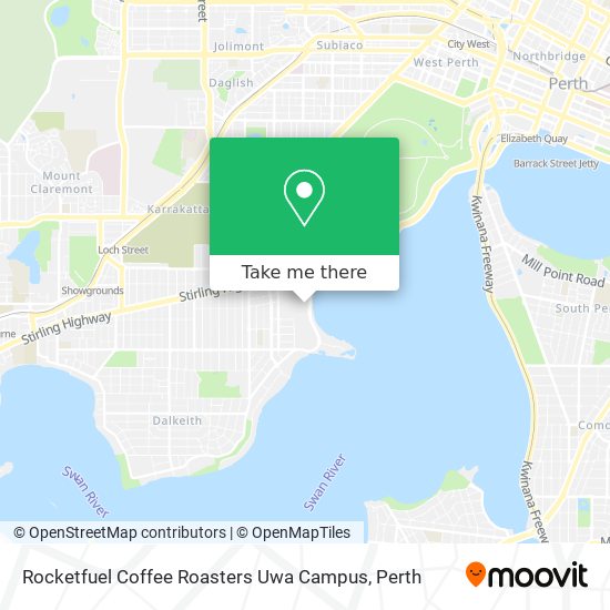 Rocketfuel Coffee Roasters Uwa Campus map