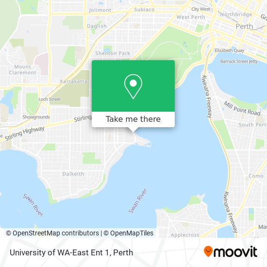 University of WA-East Ent 1 map