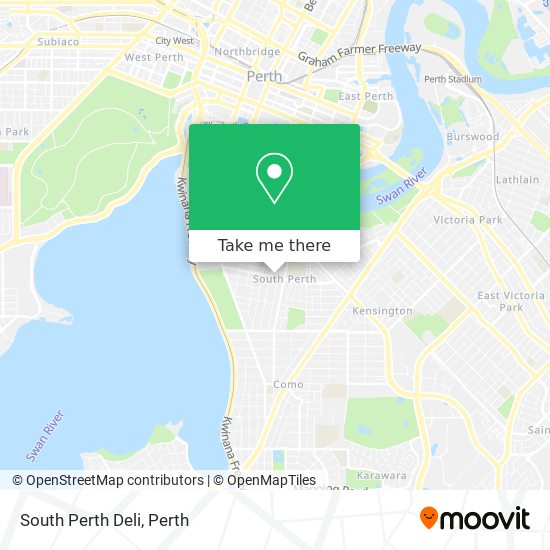 South Perth Deli map