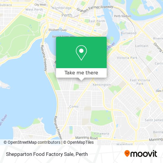 Shepparton Food Factory Sale map