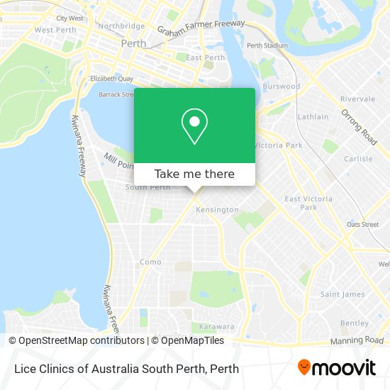 Lice Clinics of Australia South Perth map