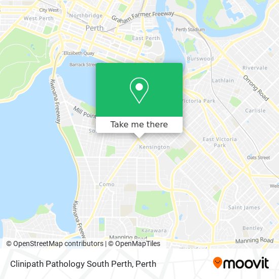 Mapa Clinipath Pathology South Perth