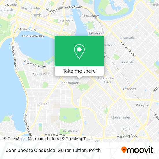 John Jooste Classsical Guitar Tuition map