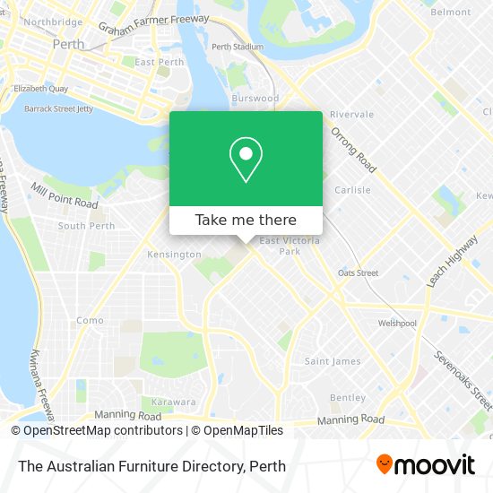 The Australian Furniture Directory map