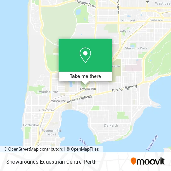 Mapa Showgrounds Equestrian Centre