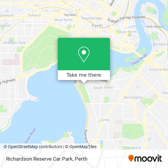 Mapa Richardson Reserve Car Park