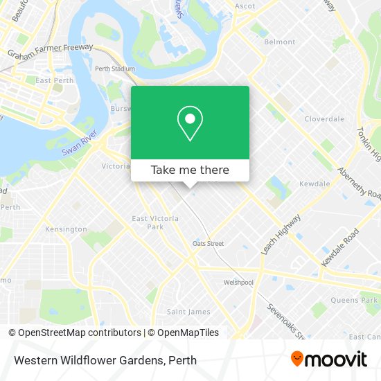 Western Wildflower Gardens map