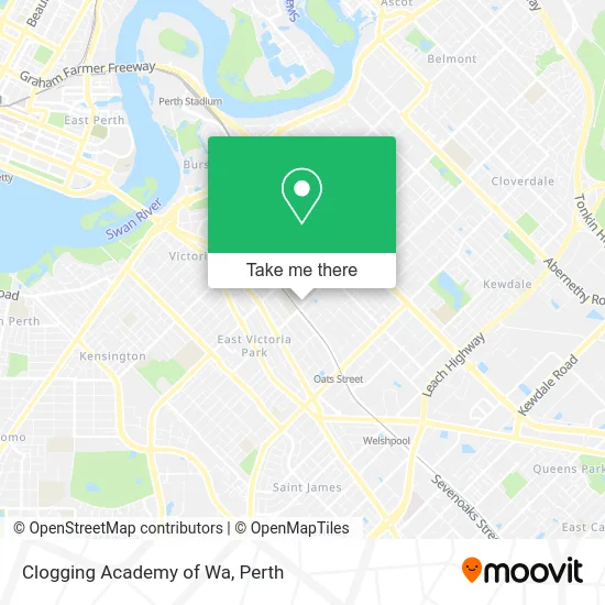 Mapa Clogging Academy of Wa