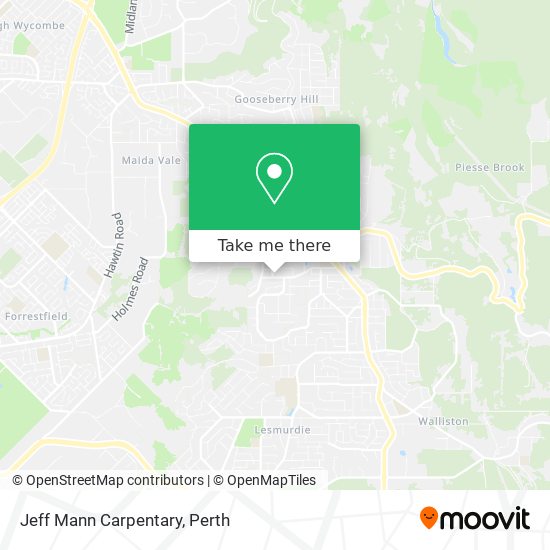 Jeff Mann Carpentary map