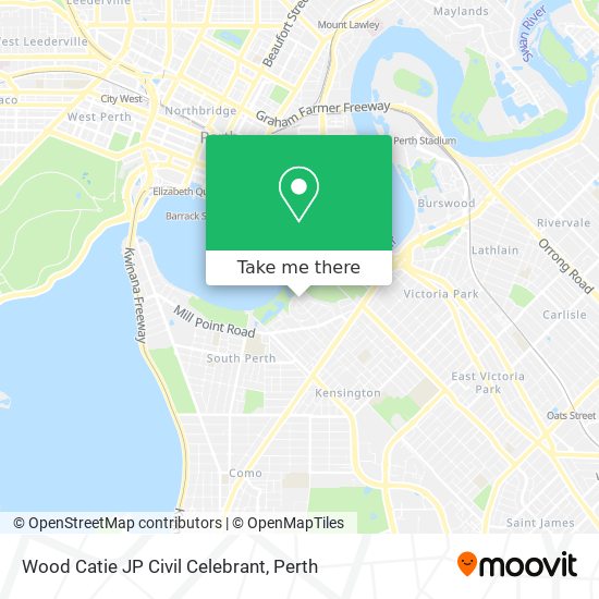 Wood Catie JP Civil Celebrant map
